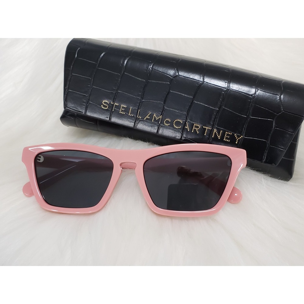 NEW STELLA MCCARTNEY SC40060I 72A PINK BLUSH CATEYE WOMENS SUNGLASSES